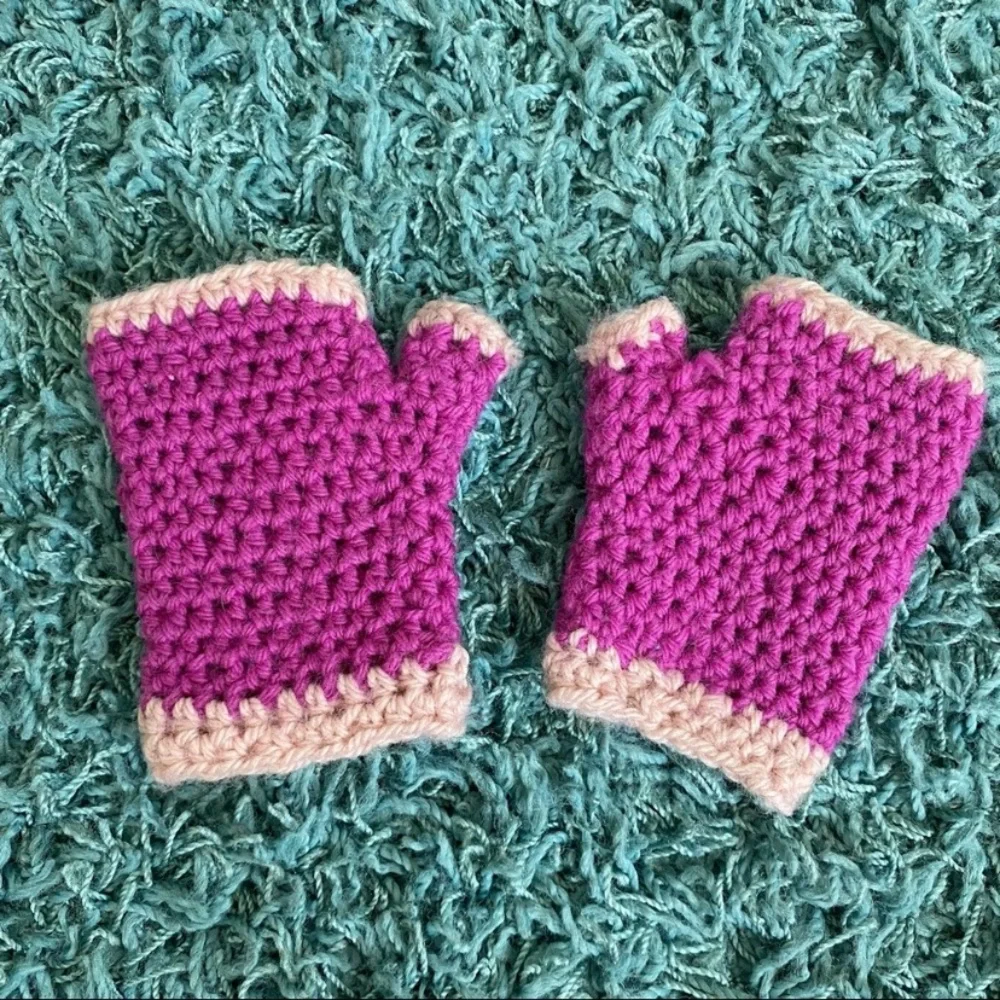 Girls Fingerless Mittens Size 2T-3T